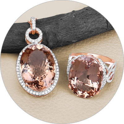 Shop jewelry collection specializing in Morganite gemstone